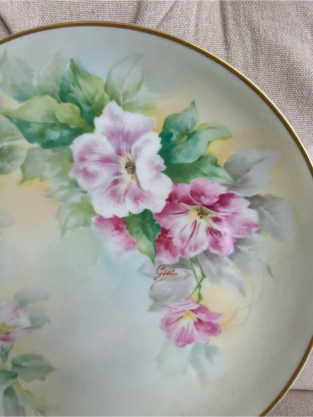 Limoges Green-Stamped Porcelain Mark